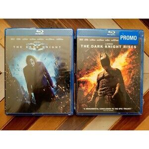 BATMAN Set of 2: Dark Knight + Dark Knight Rises (Blu-ray DVD 2012) New & Sealed